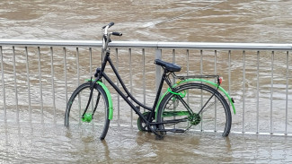 Fahrrad unter Wasser